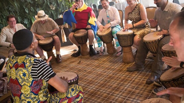 Image of bespoke drum circle staff event web res