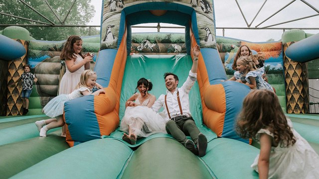 Image of wedding venue bouncy castle web res