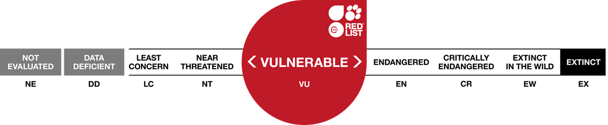 Image of red list scale 5 vulnerable