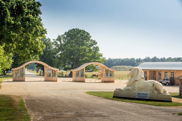 Admissions entrance at Woburn Safari Park