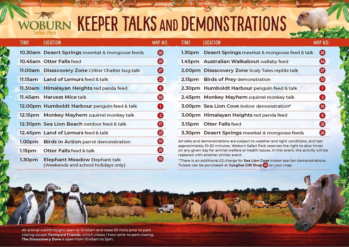 Image of keeper talks and demonstrations winter 2024