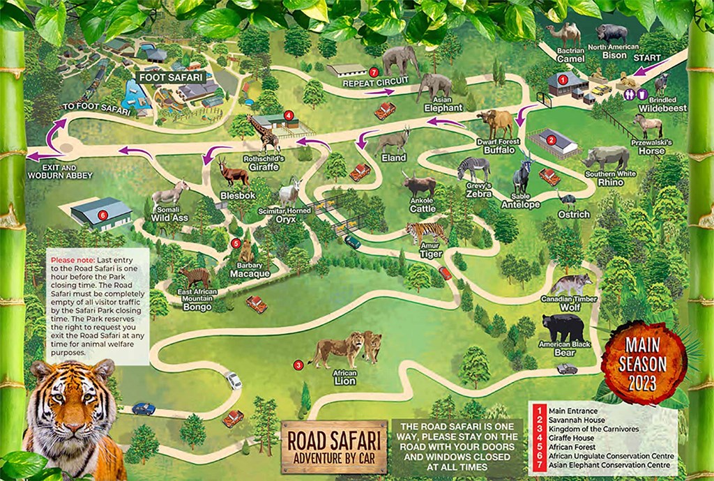 woburn safari park map pdf